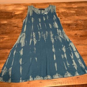 Fashion Fuse Blue Sleeveless Shift w/ Matching Necklace - Never Been Worn